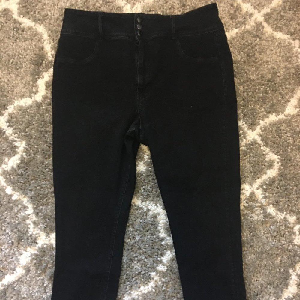 American Eagle Jeans/Jeggings Size 20 Long Black